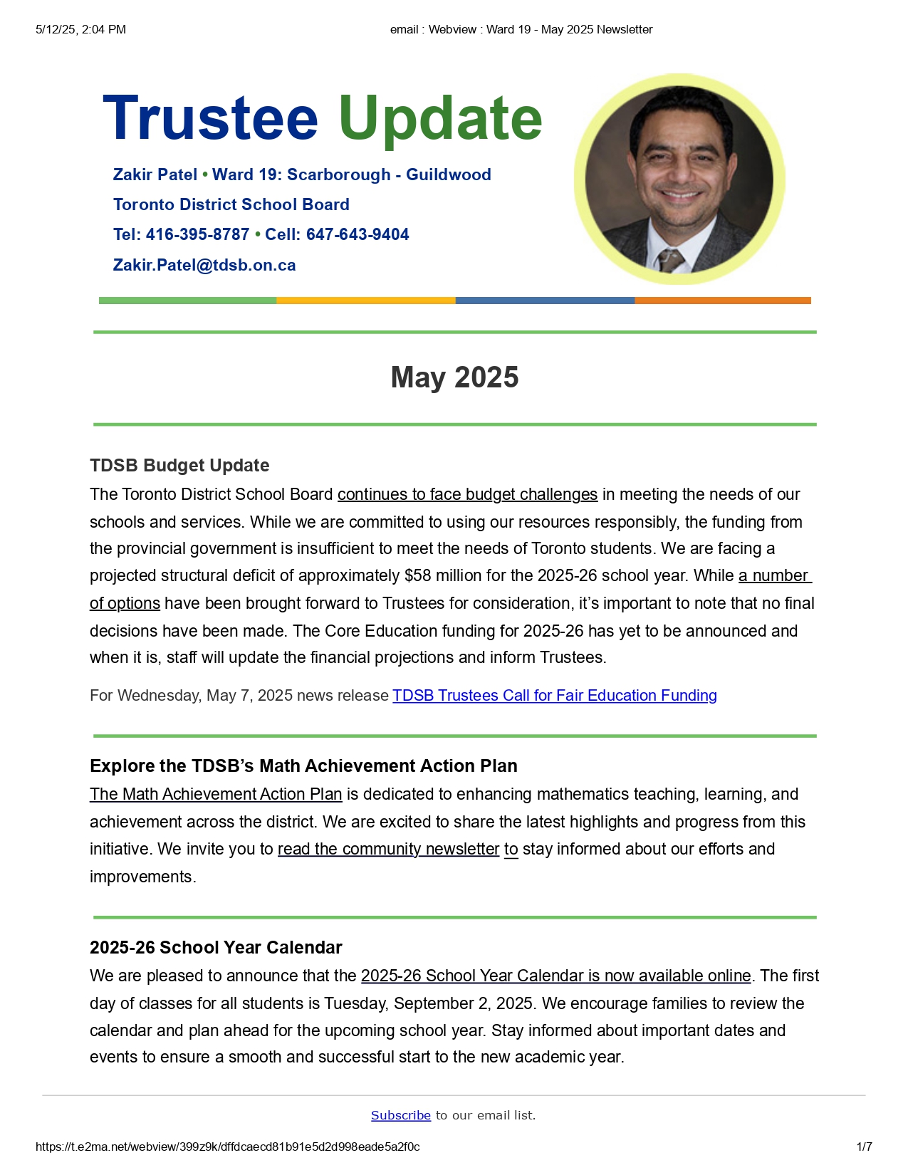 Ward 19 - May 2025 Newsletter_page-0001